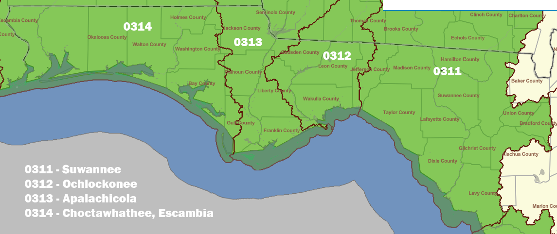 GOA Watershed Districts 0311 to 0314